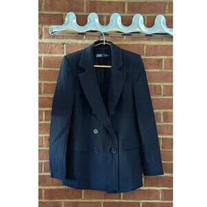 Zara Black Thick Blazer 6